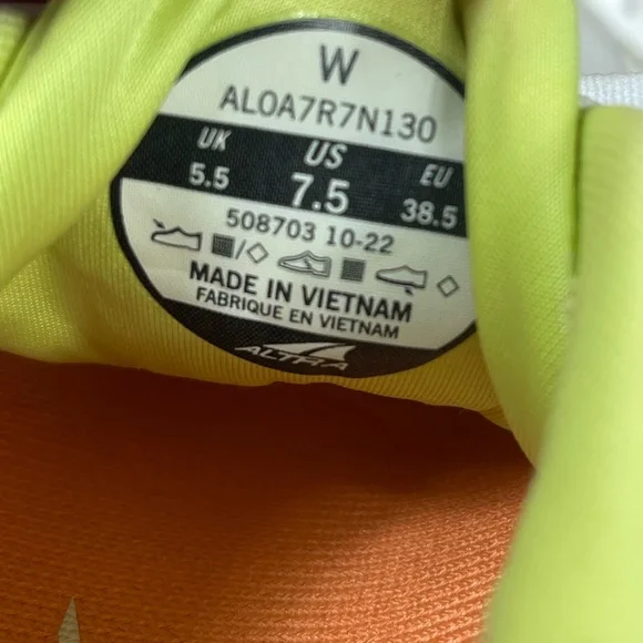 Altra Rivera 3 Road Running Shoe Women's White/Green Size 7.5 - Picture 6 of 8